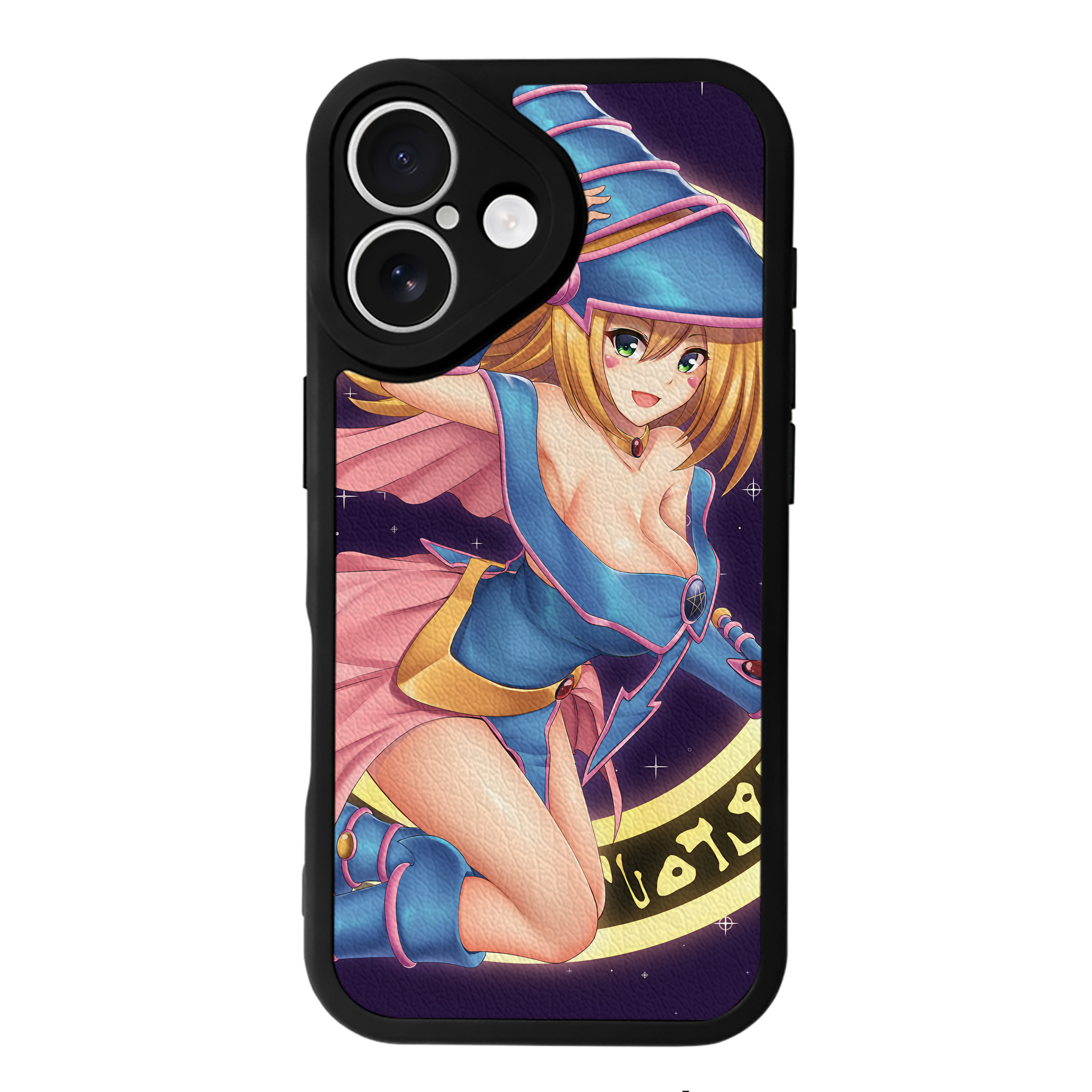 （画像用） 遊☆戯☆王 Yu-Gi-Oh! 【iPhone 16シリーズ対応】シリコンスマホケース（レザー調） 材質：シリコン